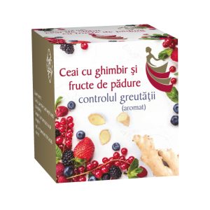 Ceai  cu ghimbir si fructe de padure